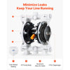 VEVOR Air Operated Double Diaphragm Pump, 4.4 GPM, 1-1/2 inch Inlet & Outlet Pneumatic Waste Oil Transfer Pump, Max 100 PSI, Polypropylene Body, Air-Operated for Diesel, Grease, Kerosene, Gasoline