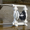 VEVOR Air Operated Double Diaphragm Pump, 25 GPM, 1 inch Inlet & Outlet Pneumatic Waste Oil Transfer Pump, Max 100 PSI, Polypropylene Body, Air-Operated for Diesel, Grease, Kerosene, Gasoline & Oil