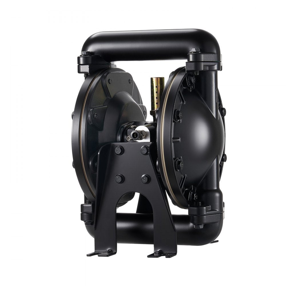 VEVOR Air Operated Double Diaphragm Pump, 35 GPM, 1 inch Inlet & Outlet Pneumatic Waste Oil Transfer Pump, Max 114 PSI, Aluminum Alloy Body, Air-Operated for Diesel, Grease, Kerosene, Gasoline & Oil