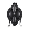 VEVOR Air Operated Double Diaphragm Pump, 35 GPM, 1 inch Inlet & Outlet Pneumatic Waste Oil Transfer Pump, Max 114 PSI, Aluminum Alloy Body, Air-Operated for Diesel, Grease, Kerosene, Gasoline & Oil