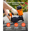 VEVOR Air Roofing Nailer CN45C, 3/4" to 1-3/4" 15 Degree Roofing Nail Gun with Two Firing Modes & Tool-Free Depth Adjustment, 70-110 PSI Pneumatic Coil Nailer for Asphalt Shingles, Roof Sheathing