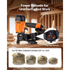 VEVOR Air Roofing Nailer CN45C, 3/4" to 1-3/4" 15 Degree Roofing Nail Gun with Two Firing Modes & Tool-Free Depth Adjustment, 70-110 PSI Pneumatic Coil Nailer for Asphalt Shingles, Roof Sheathing