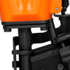 VEVOR Professional Roofing Nailer CN45N, 3/4" to 1-3/4" 15 Degree Air Roofing Nail Gun, 4–5 Nails/S Ultra-Fast Nailing, 70-110 PSI Pneumatic Coil Nailer for Asphalt Shingles, Roof Sheathing