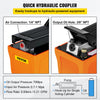 VEVOR Air Hydraulic Pump 10000 PSI Air Over Hydraulic Pump 1/2 Gal Reservoir Air Treadle Foot Actuated Hydraulic Pump 3/8" NPT with 4.1 ft Hose 2 Connector Single Acting for Car Repair (Orange)