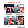 VEVOR Pneumatic Rivet Nut Gun Kit with 8PCS SAE & Metric Gun Heads, M4 M5 M6 M8 M10 1/4" 5/16" 3/8", 2680LBS Force, Air Rivet Nut Tool for Automotive, Construction, Industrial Manufacturing