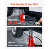 VEVOR Air Hydraulic Bottle Jack, 20 Ton (44092 lbs) Capacity, 10.2-19.5 Inch Lifting Range, Pneumatic/Manual Heavy Duty Welded Bottle Jack with Pump for Car, SUV, Pickup, Truck, RV, Auto Repair, Red
