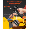 VEVOR Grease Gun, Continuous Cycle Heavy Duty 6000 PSI High Pressure, Pistol Grip Grease Gun Kit with 14 oz Capacity, Includes 18-Inch Flex Hose, 1 Extension Rigid Pipe, 2 Flat Nozzles for Automotive