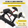 VEVOR Telescoping Pressure Washer Wand, Max. 18 ft Adjustable Power Washer Extension Wand, 4000PSI 9GPM Power Cleaning Tools with 5 Nozzle Tips, Strap Belt, 3/8\'\' & 1/4\'\' Quick Connectors, Silver/
