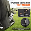 VEVOR 2+2 Passenger Golf Cart Cover, 600D Polyester Full Cover, Suitable for 2+2 Golf Carts, Waterproof, Sunproof, and Dustproof Outdoor Golf Cart Cover with Three Zipper Doors, Black