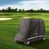 VEVOR 2+2 Passenger Golf Cart Cover, 600D Polyester Full Cover, Suitable for 2+2 Golf Carts, Waterproof, Sunproof, and Dustproof Outdoor Golf Cart Cover with Three Zipper Doors, Black
