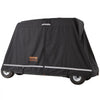 VEVOR 2+2 Passenger Golf Cart Cover, 600D Polyester Full Cover, Suitable for 2+2 Golf Carts, Waterproof, Sunproof, and Dustproof Outdoor Golf Cart Cover with Three Zipper Doors, Black