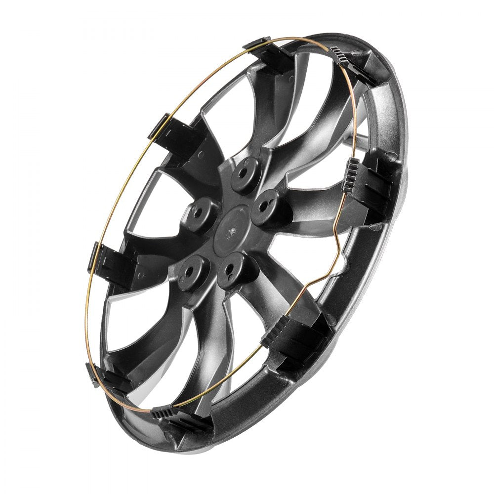 VEVOR Wheel Rim Cover Hubcaps, 16 in Diameter, Sturdy & Durable Scratch-Resistant Hubcap with Snap & Valve Nozzle Hole, ABS & PC Hubcap with High Rigidity & Less Wind Drag, Fits for All Weather Use