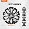 VEVOR Wheel Rim Cover Hubcaps, 16 in Diameter, Sturdy & Durable Scratch-Resistant Hubcap with Snap & Valve Nozzle Hole, ABS & PC Hubcap with High Rigidity & Less Wind Drag, Fits for All Weather Use