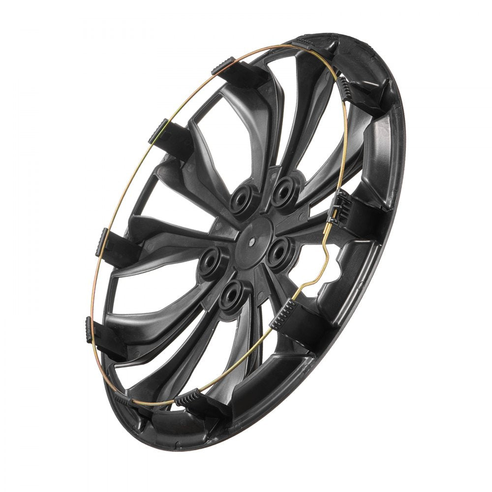 VEVOR Wheel Rim Cover Hubcaps, 16 in Diameter, Sturdy & Durable Scratch-Resistant Hubcap with Snap & Valve Nozzle Hole, ABS & PC Hubcap with High Rigidity & Less Wind Drag, Fits for All Weather Use