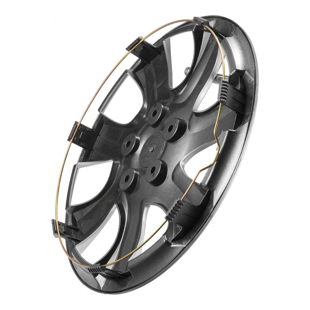 VEVOR Wheel Rim Cover Hubcaps, 16 in Diameter, Sturdy & Durable Scratch-Resistant Hubcap with Snap & Valve Nozzle Hole, ABS & PC Hubcap with High Rigidity & Less Wind Drag, Fits for All Weather Use
