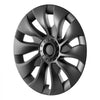 VEVOR Wheel Rim Cover Hubcaps, 18 in, 2017-2023 Model 3 Fully Fit Hubcap with Snap, Guard Tape & Valve Nozzle Hole, ABS & PC Hubcap with High Rigidity & Less Wind Drag, Fits for All Weather Use