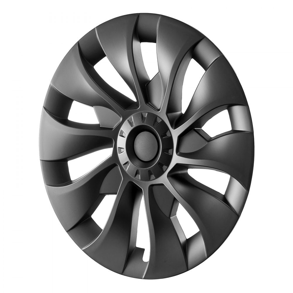 VEVOR Wheel Rim Cover Hubcaps, 18 in, 2017-2023 Model 3 Fully Fit Hubcap with Snap, Guard Tape & Valve Nozzle Hole, ABS & PC Hubcap with High Rigidity & Less Wind Drag, Fits for All Weather Use