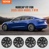 VEVOR Wheel Rim Cover Hubcaps, 19 in, 2020-2024 Model Y Fully Fit Hubcap with Snap, Guard Tape & Valve Nozzle Hole, ABS & PC Hubcap with High Rigidity & Less Wind Drag, Fits for All Weather Use