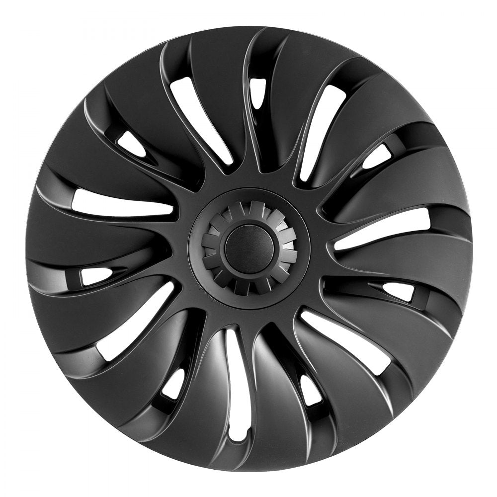 VEVOR Wheel Rim Cover Hubcaps, 19 in, 2020-2024 Model Y Fully Fit Hubcap with Snap, Guard Tape & Valve Nozzle Hole, ABS & PC Hubcap with High Rigidity & Less Wind Drag, Fits for All Weather Use