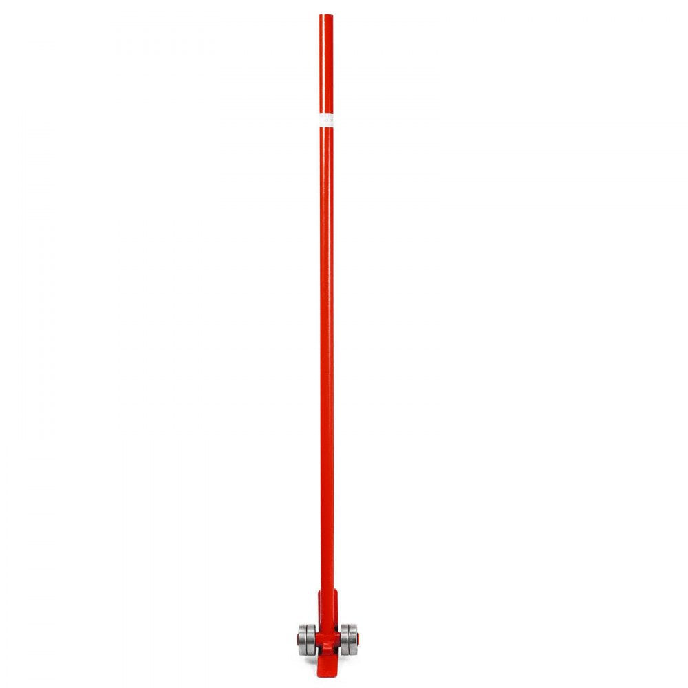 VEVOR 3T Prylever Bar 6600 Lbs Capacity Steel Pry Lever Bar Heavy Duty with Wheels Prylever with 5FT Length Handle 1.5m