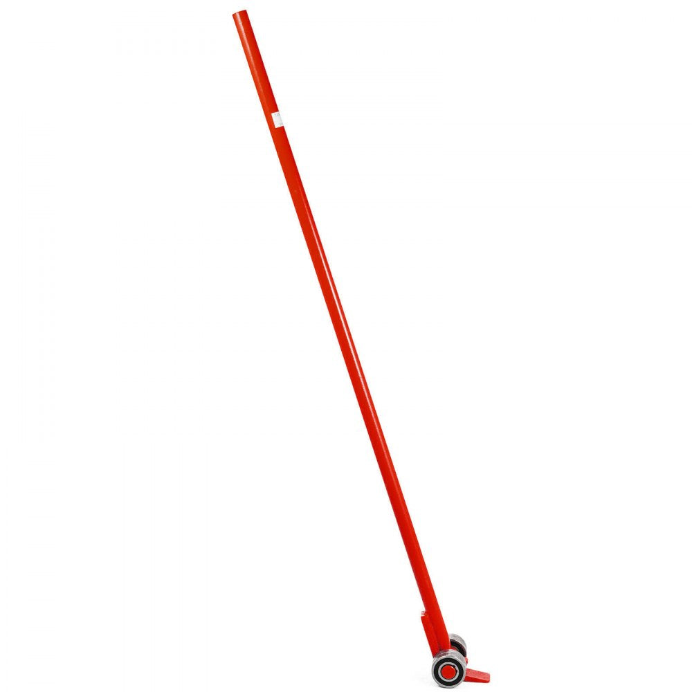 VEVOR 3T Prylever Bar 6600 Lbs Capacity Steel Pry Lever Bar Heavy Duty with Wheels Prylever with 5FT Length Handle 1.5m