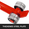 VEVOR 3T Prylever Bar 6600 Lbs Capacity Steel Pry Lever Bar Heavy Duty with Wheels Prylever with 5FT Length Handle 1.5m