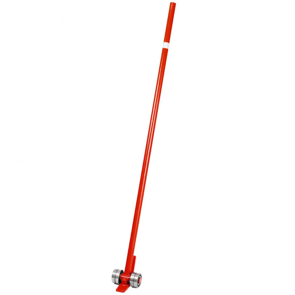 VEVOR 3T Prylever Bar 6600 Lbs Capacity Steel Pry Lever Bar Heavy Duty with Wheels Prylever with 5FT Length Handle 1.5m