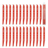VEVOR Reciprocating Saw Blades, 25 Pack, 6/12 TPI Bi-Metal Reciprocating Saw Blade Set with Universal Shank, Sharp Teeth for Fast and Smooth Cuts, for Wood and Nail-Embedded Wood Demolition, Orange