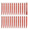 VEVOR Reciprocating Saw Blades, 25 Pack, 6/12 TPI Bi-Metal Reciprocating Saw Blade Set with Universal Shank, Sharp Teeth for Fast and Smooth Cuts, for Wood and Nail-Embedded Wood Demolition, Orange