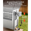 VEVOR Rotisserie Grill 38W BBQ Outdoor Pig & Lamb Spit Roaster, Charcoal Spit Roaster with 132 LBS Capacity, Wheels & 4-Level Height, Stainless Steel Rotisserie Grill Kit for Camping Outdoor Parties
