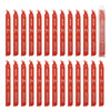 VEVOR Reciprocating Saw Blades, 25 Pack, 14/18 TPI Bi-Metal Reciprocating Saw Blade Set with Universal Shank, Sharp Teeth for Fast and Smooth Cuts, for Cutting 1/8-5/16 inch Medium Metals, Orange