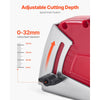 VEVOR Cutting Dust Shroud for Angle Grinders, Universal 4-5 in Angle Grinder Dust Shroud with 6 Clamping Washers, Adjustable Cutting Depth, Connect to Vacuum Cleaner, for Wood Concrete Wall Stone