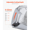 VEVOR Cutting Dust Shroud for Angle Grinders, Universal 4-5 in Angle Grinder Dust Shroud with 6 Clamping Washers & 5 in Diamond Grinding Cup Wheel, Adjustable Cutting Depth, Connect to Vacuum Cleaner