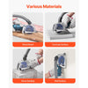 VEVOR Cutting Dust Shroud for Angle Grinders, Universal 4-5 in Angle Grinder Dust Shroud with 6 Clamping Washers & 5 in Diamond Grinding Cup Wheel, Adjustable Cutting Depth, Connect to Vacuum Cleaner