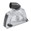 VEVOR Cutting Dust Shroud for Angle Grinders, Universal 4-5 in Angle Grinder Dust Shroud with 6 Clamping Washers & 5 in Diamond Grinding Cup Wheel, Adjustable Cutting Depth, Connect to Vacuum Cleaner
