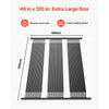 VEVOR Solar Pool Heater, 4 x 10 ft HDPE Pool Heating System - Durable & Weather-Proof, with Complete Accessories, Universal Solar Pool Panel–Raises Water Temperature, for Aboveground & Inground Pool