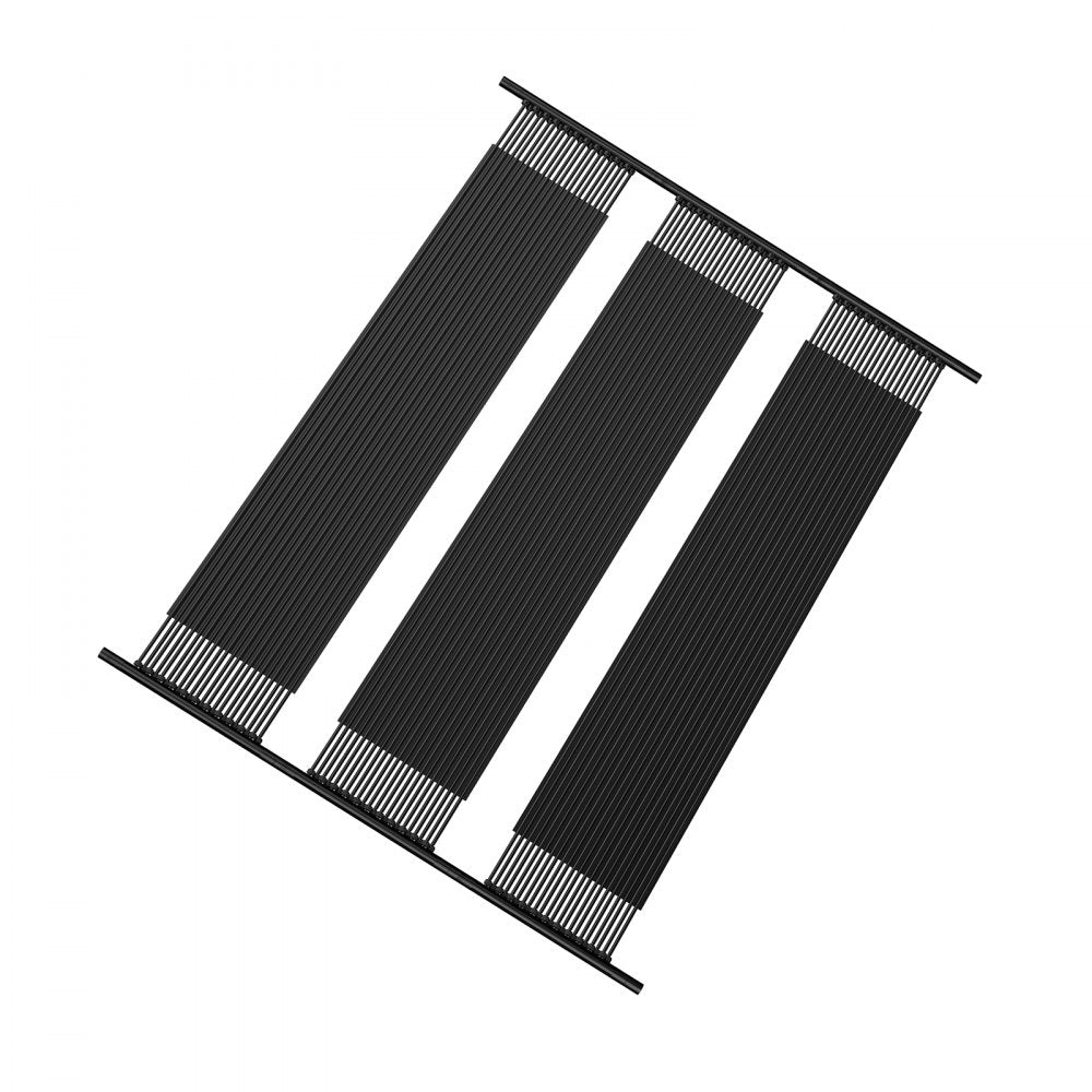 VEVOR Solar Pool Heater, 4 x 10 ft HDPE Pool Heating System - Durable & Weather-Proof, with Complete Accessories, Universal Solar Pool Panel–Raises Water Temperature, for Aboveground & Inground Pool