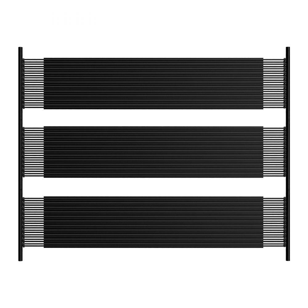 VEVOR Solar Pool Heater, 4 x 10 ft HDPE Pool Heating System - Durable & Weather-Proof, with Complete Accessories, Universal Solar Pool Panel–Raises Water Temperature, for Aboveground & Inground Pool