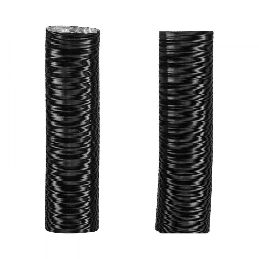 VEVOR Diesel Heater Pipe Duct Vent Kit, 3-inch Heater Pipe Warm Air Outlet Vent Set with Y-Shaped Connector & Air Duct Clamps, Parking Heaters Air Ducts Vent Kit for 5KW 8KW Diesel Heaters, Black