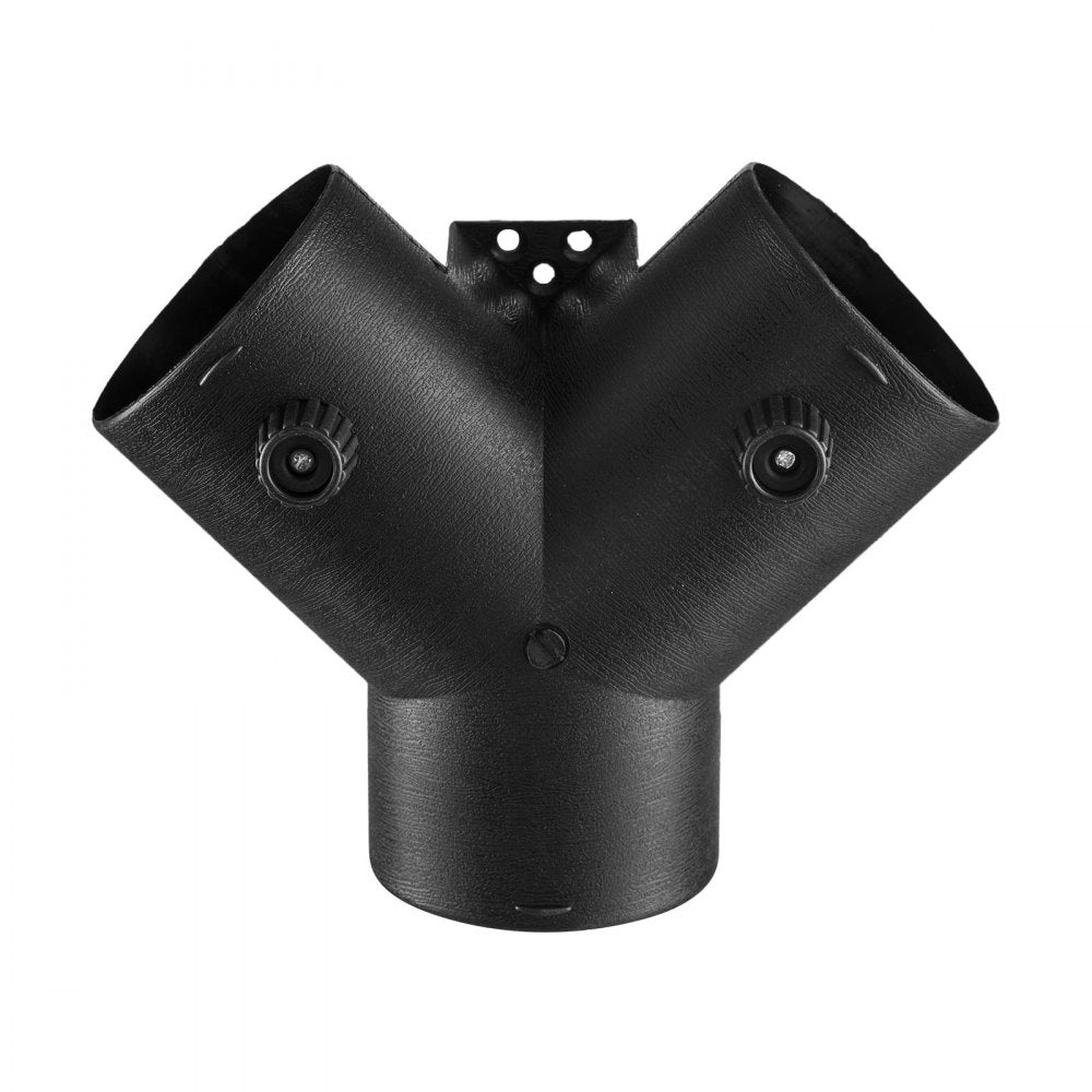 VEVOR Diesel Heater Pipe Duct Vent Kit, 3-inch Heater Pipe Warm Air Outlet Vent Set with Y-Shaped Connector & Air Duct Clamps, Parking Heaters Air Ducts Vent Kit for 5KW 8KW Diesel Heaters, Black