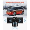 VEVOR Diesel Heater Connector, 2.32 inch Diesel Heater Duct Connector Accessories, T-shape 3 Way Air Vent Connectors with 2 90° Rotatable Valves, Black Joint Connectors for 2KW Diesels Heaters