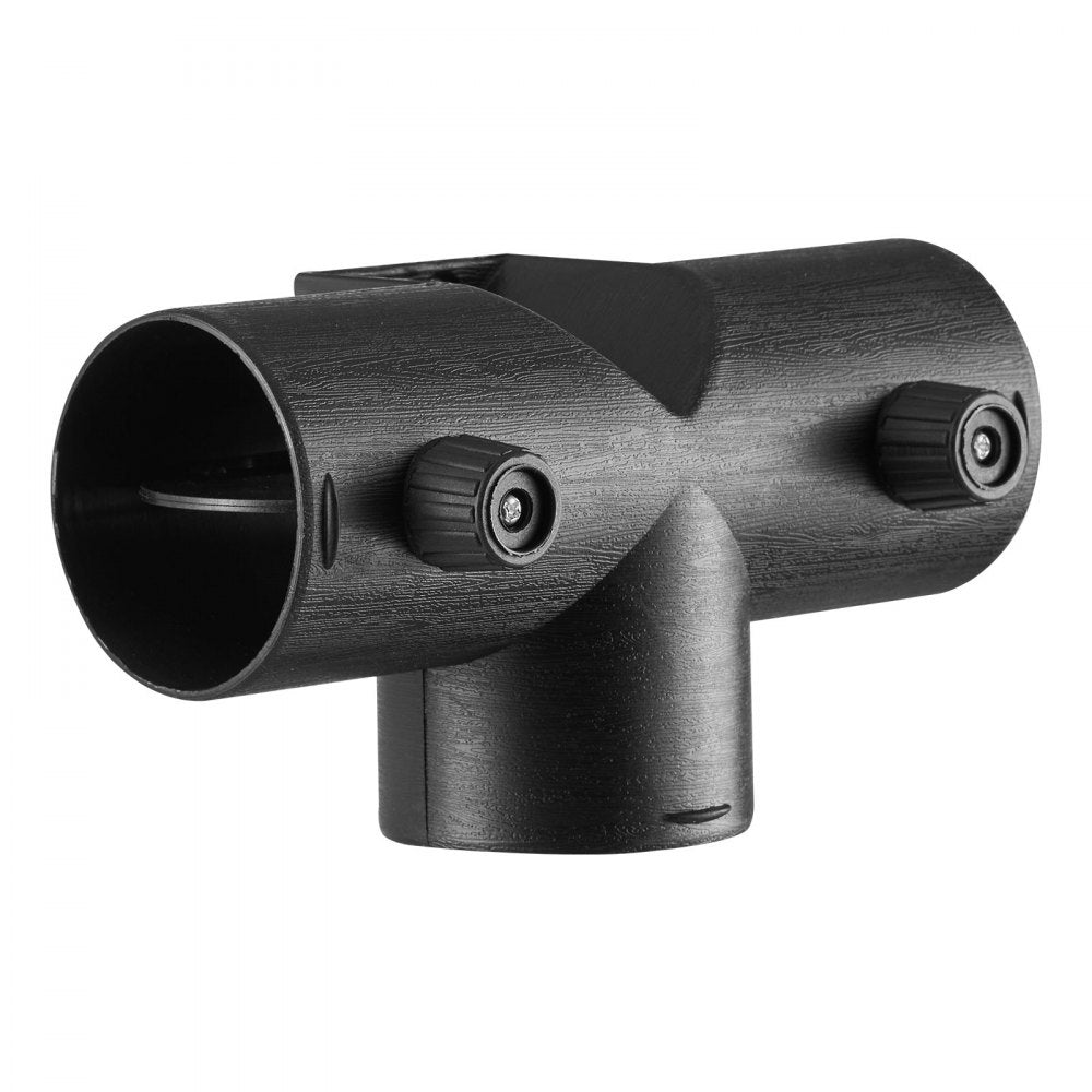 VEVOR Diesel Heater Connector, 2.32 inch Diesel Heater Duct Connector Accessories, T-shape 3 Way Air Vent Connectors with 2 90° Rotatable Valves, Black Joint Connectors for 2KW Diesels Heaters