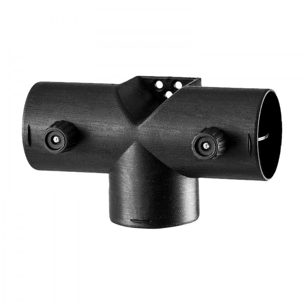 VEVOR Diesel Heater Connector, 2.32 inch Diesel Heater Duct Connector Accessories, T-shape 3 Way Air Vent Connectors with 2 90° Rotatable Valves, Black Joint Connectors for 2KW Diesels Heaters