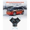VEVOR Diesel Heater Connector, 3 inch Diesel Heater Duct Connector Accessories, 3-Way Y Branch Diesels Heaters Air Vent Duct with 2 90° Rotatable Valves, Black Joint Connectors for 2KW 5KW 8KW Heaters