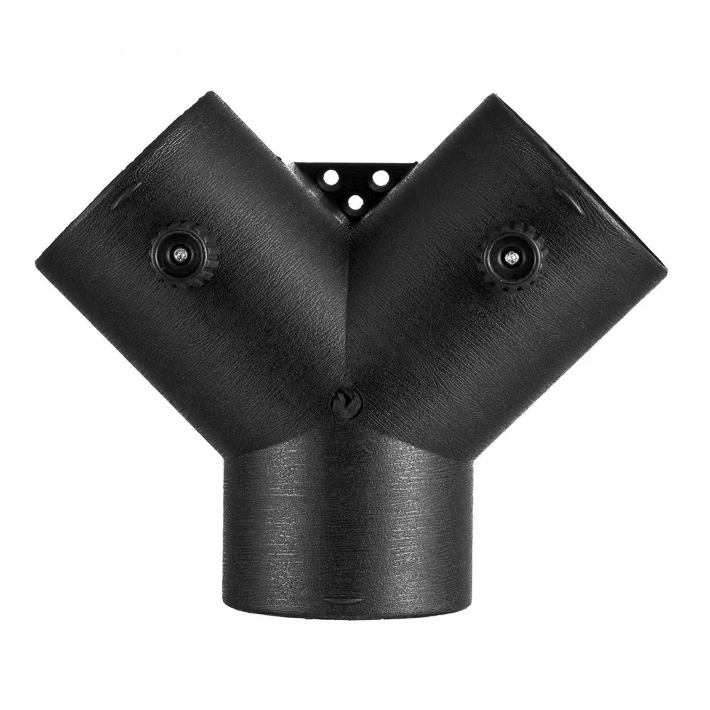 VEVOR Diesel Heater Connector, 3 inch Diesel Heater Duct Connector Accessories, 3-Way Y Branch Diesels Heaters Air Vent Duct with 2 90° Rotatable Valves, Black Joint Connectors for 2KW 5KW 8KW Heaters