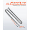 VEVOR Exhaust Hose, 58.7 inch Stainless Steel Exhausts Hose, Diesel Heater Flexible Exhaust Pipe with 2 Hose Clamps, Exhausts Hoses Kit Diesel Heater Accessories for 2KW 5KW 8KW Diesels Heaters