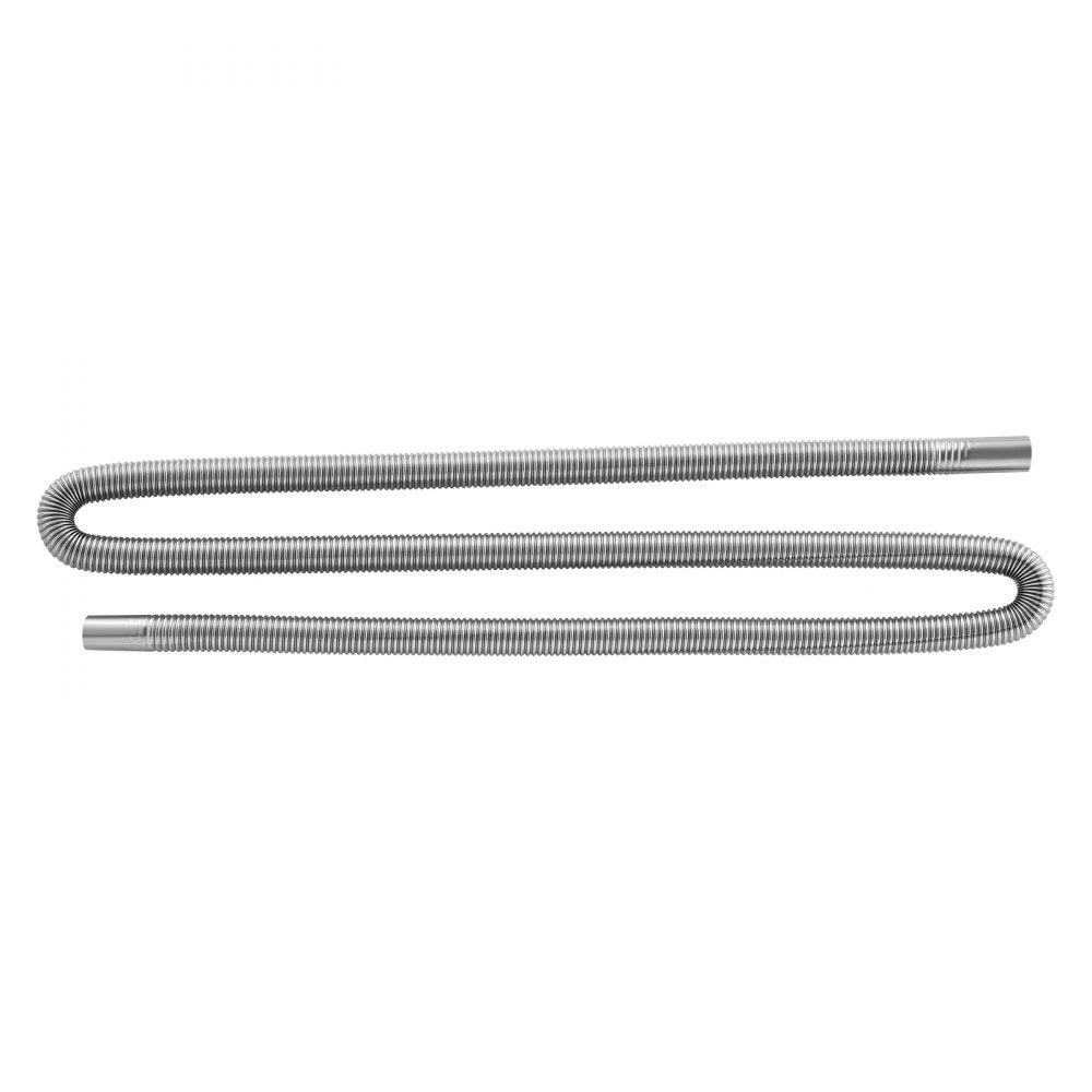VEVOR Exhaust Hose, 77.95 inch Stainless Steel Exhausts Hose, Diesel Heater Flexible Exhaust Pipe with 2 Hose Clamps, Exhausts Hoses Kit Diesel Heater Accessories for 2KW 5KW 8KW Diesels Heaters