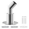 VEVOR Thru Hull Exhaust Skin Fitting, 0.94 inch Diesel Heater Exhaust Skin Fitting, Elbow Hull Exhausts Pipe Socket Replacement with Screws, Nuts & Gasket for Diesel Heaters, 316 Stainless Steel