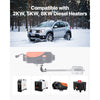 VEVOR Exhaust Pipe Tube Elbow Connector, 0.98 inch Diesel Heater Exhaust Elbow, Air Parking Heater Exhausts Pipe Tube Elbows Connector 2 Clamps for 2KW 5KW 8KW Diesel Heater, 201 Stainless Steel