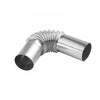 VEVOR Exhaust Pipe Tube Elbow Connector, 0.98 inch Diesel Heater Exhaust Elbow, Air Parking Heater Exhausts Pipe Tube Elbows Connector 2 Clamps for 2KW 5KW 8KW Diesel Heater, 201 Stainless Steel
